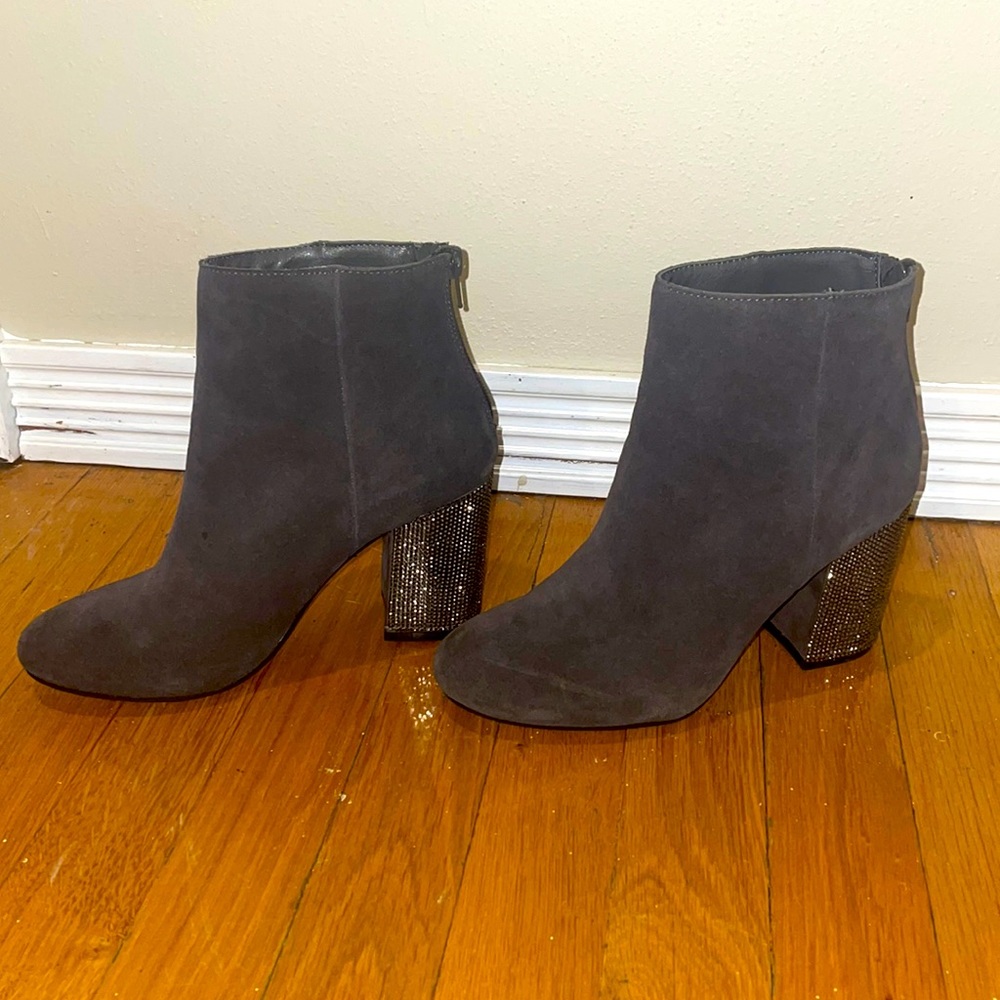 Reaction Kenneth Cole Rhinestone Heeled Boots - Size 6. Worn once. Comfortable.